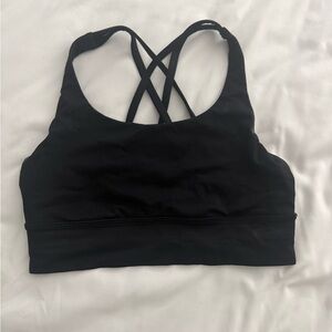 Lululemon Athletica Black Crossback Sports Bra